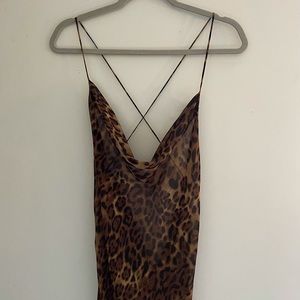 Leopard Print Maxi Dress